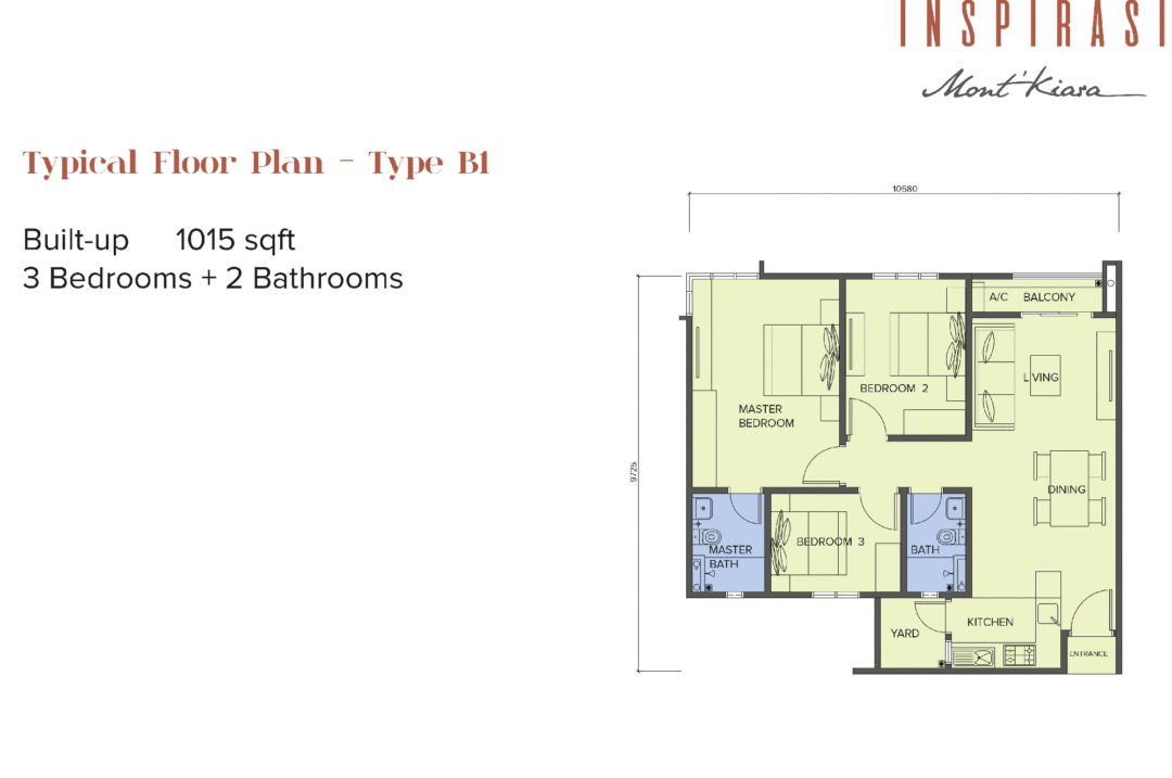 Inspirasi-Mont-Kiara-Floor-Plan-Type B1 | New Launch ...