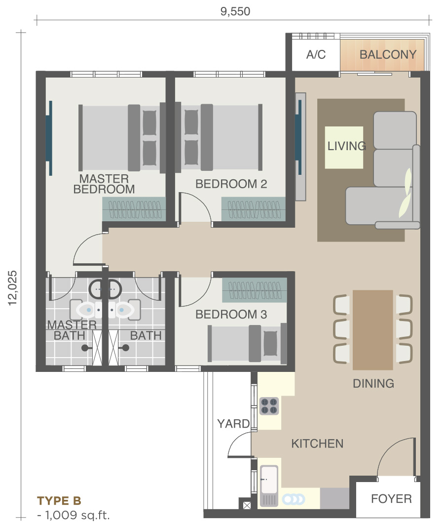 Residensi-Bintang-Floor-Plan-Type-B | New Launch Property | KL ...