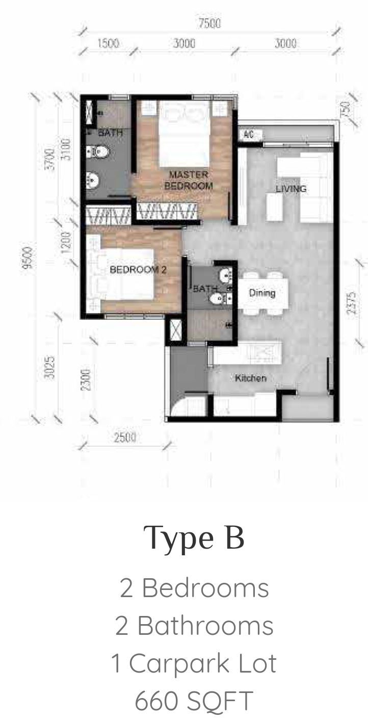 Residensi-Maxim-Risen-Floor-Plan-Type-B | New Development | KL | Selangor